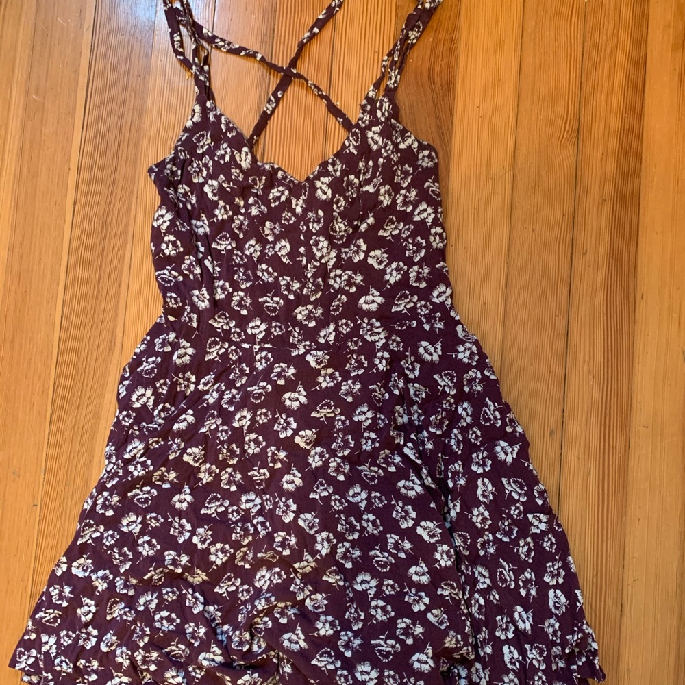Purple floral sundress